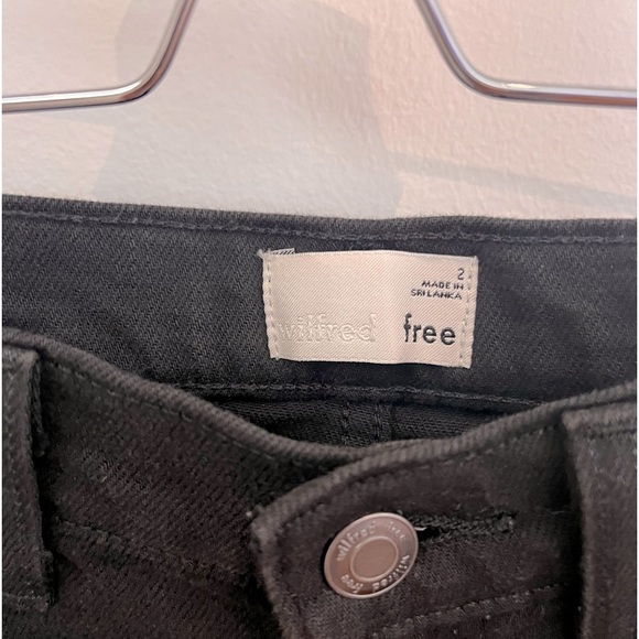 ARITZIA size 2 black jean skirt - Picture 4 of 4